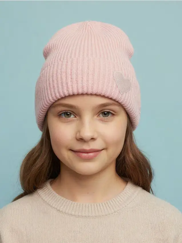 Cappello con patch - rosa pastello