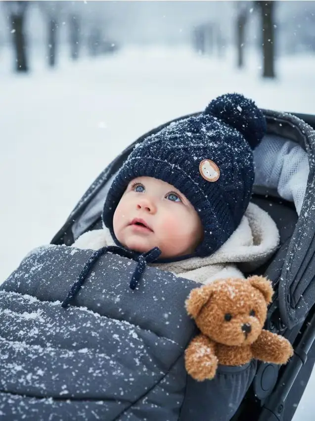 Cappello con pon pon - blu scuro