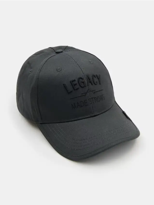 Cappello con visiera - grigio scuro