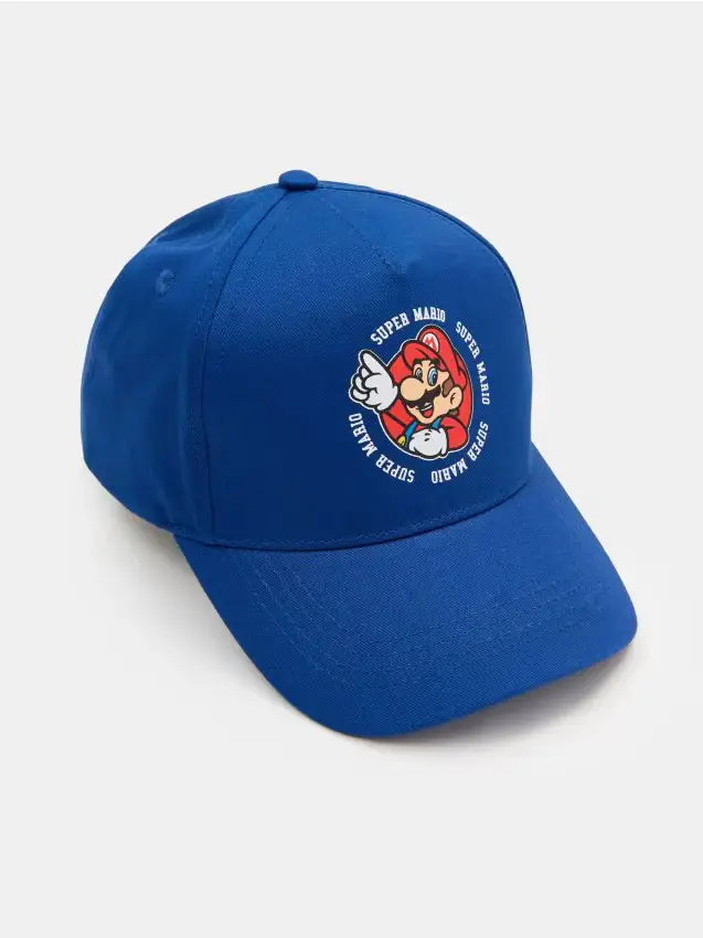 Cappello con visiera Super Mario - blu