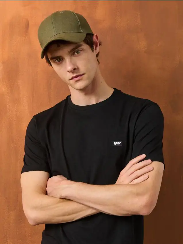 Cappello con visiera - verde chiaro