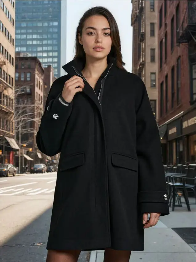 Cappotto classico - nero