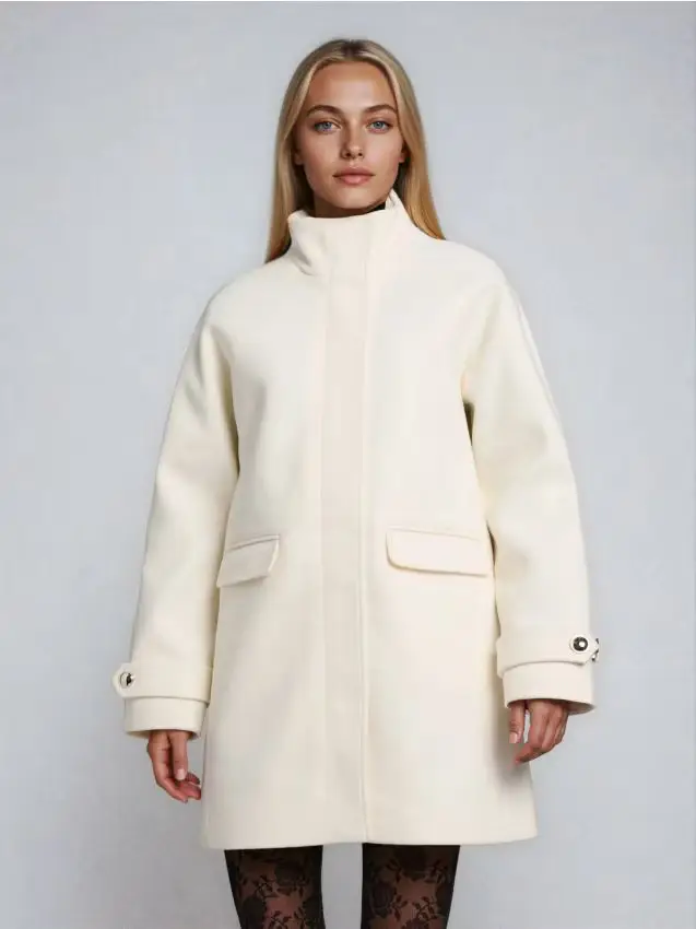 Cappotto classico - panna