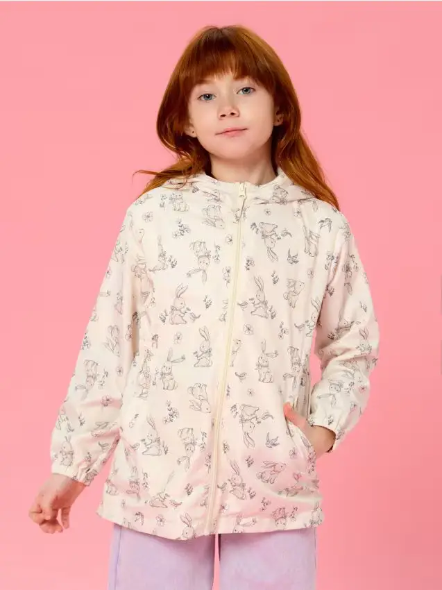 Cappotto con cappuccio - panna