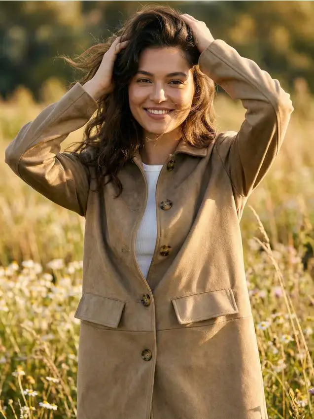 Cappotto - verde oliva chiaro