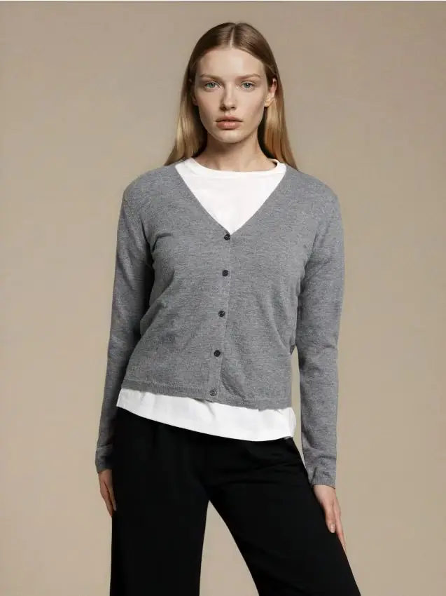 Sinsay Cardigan Grigio 4425928