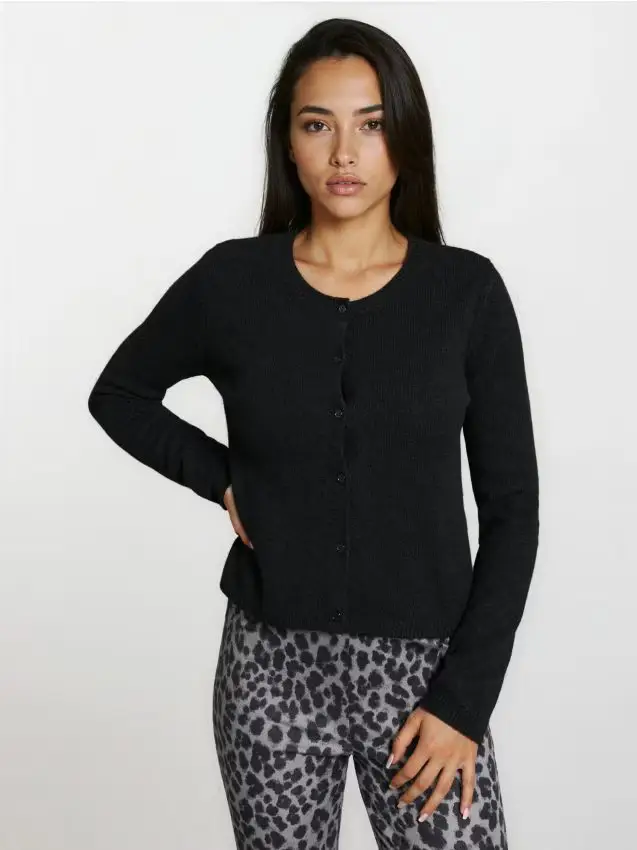 Cardigan semplice - nero