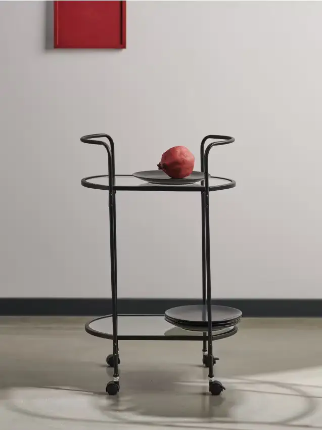 Carrello bar mobile - nero