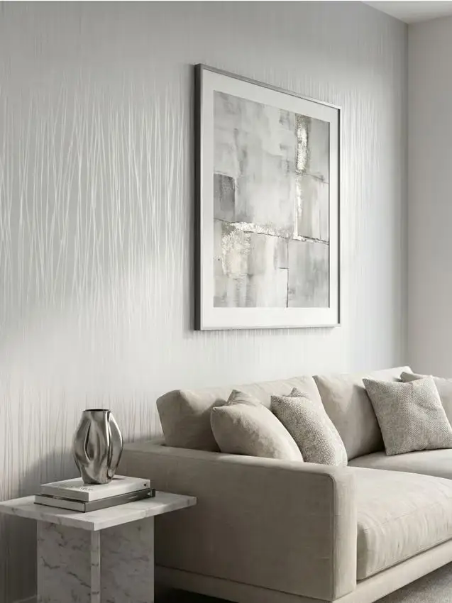 Carta da parati autoadesiva con motivo lucido - argento