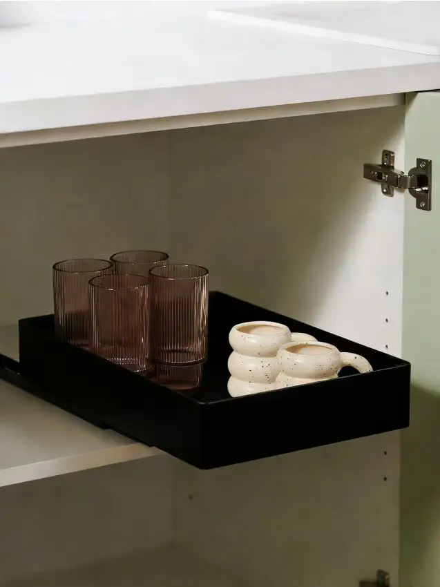 Cestello estraibile per mobile - nero