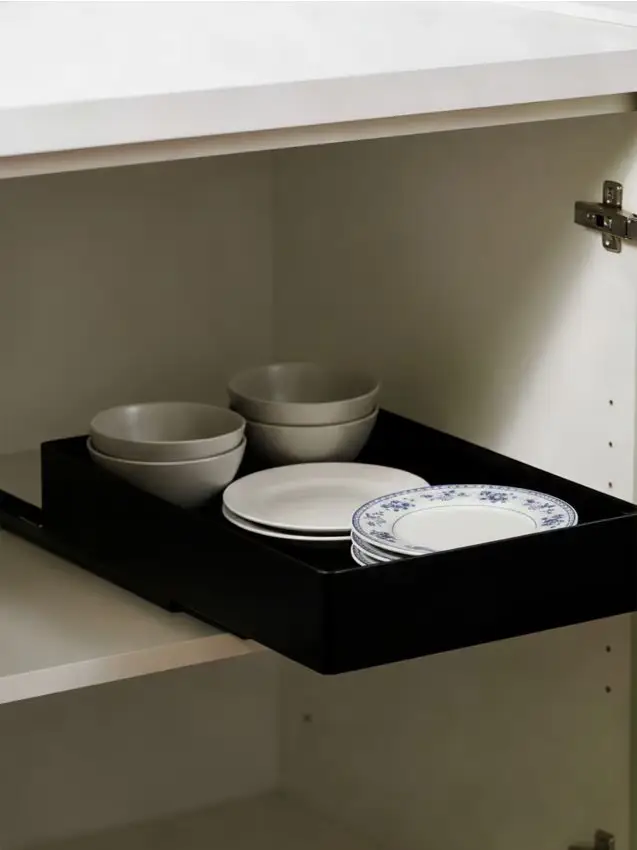 Cestello estraibile per mobile - nero