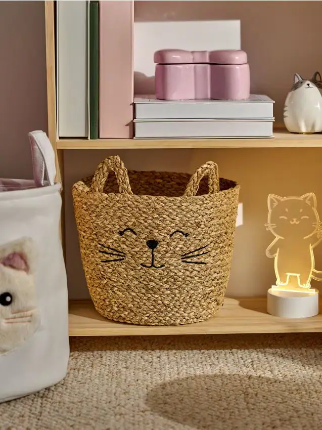 Cesto intrecciato per la conservazione - beige