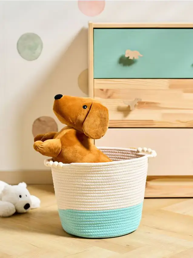 Cesto portaoggetti - blu pallido