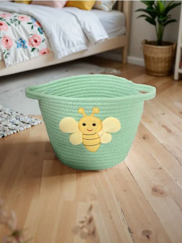 Cesto portaoggetti - verde pallido