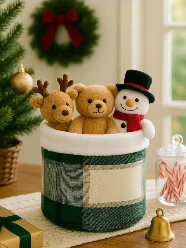 Cesto portaoggetti - verde scuro