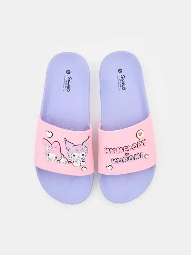 Ciabatte con applicazioni 3D Hello Kitty - lavanda