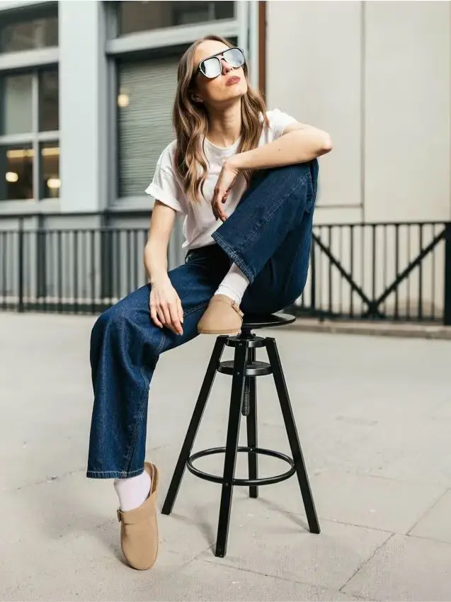 Ciabattine in pelle - beige