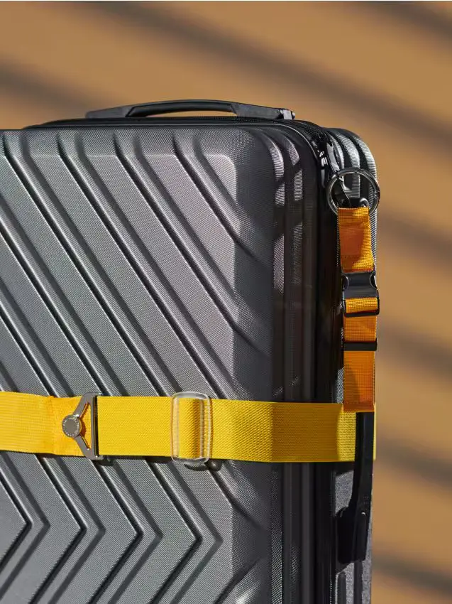 Cinghia per valigia 2 pack - giallo