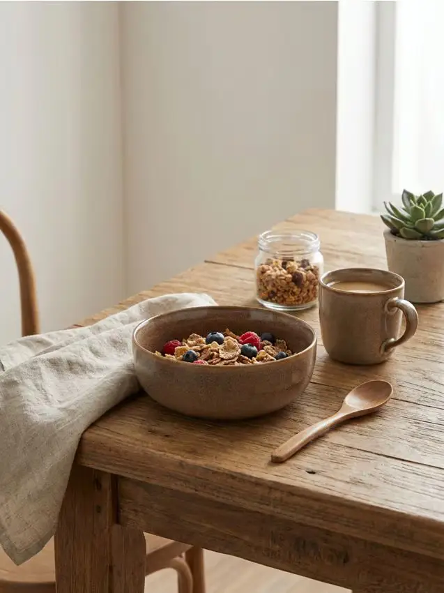 Ciotola con motivo puntinato - beige