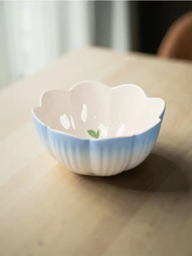 Ciotola da insalata in ceramica - arancione