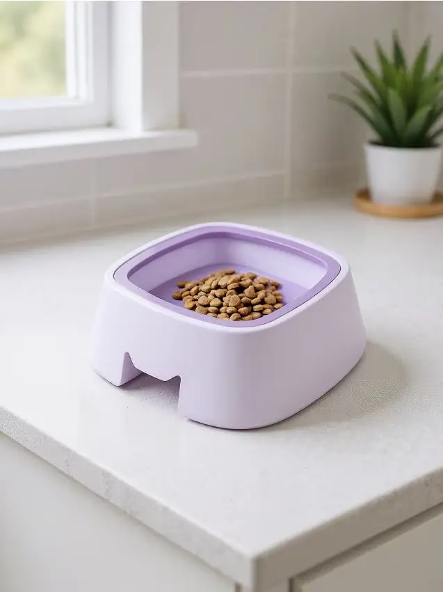 Ciotola per cani e gatti con pannello galleggiante - viola