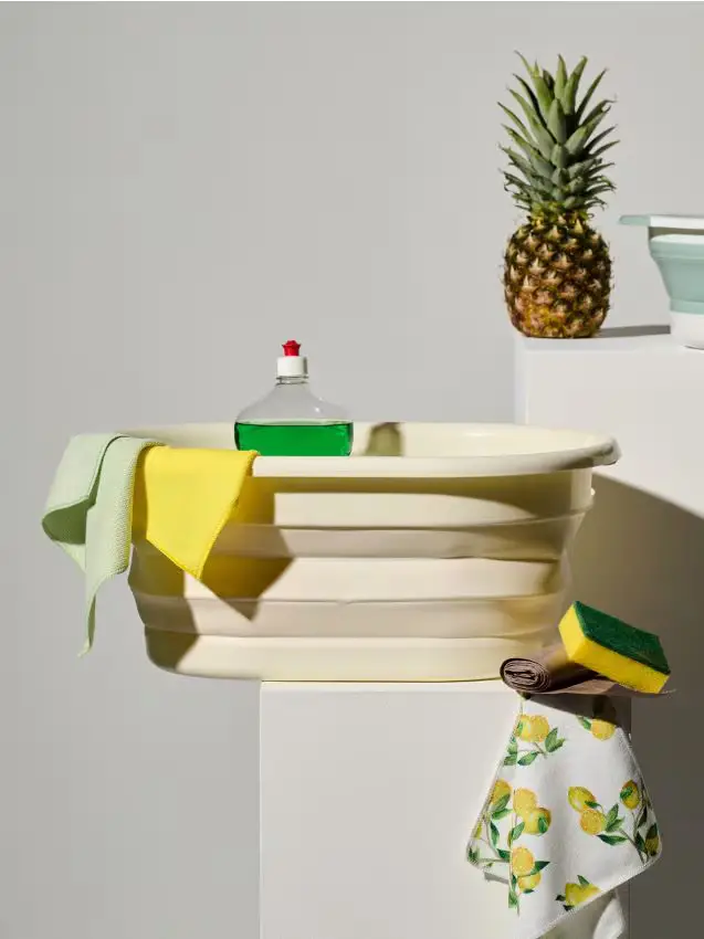 Ciotola pieghevole - panna