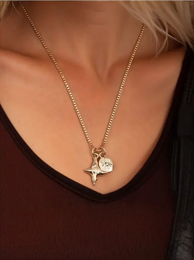 Collana con ciondoli - oro