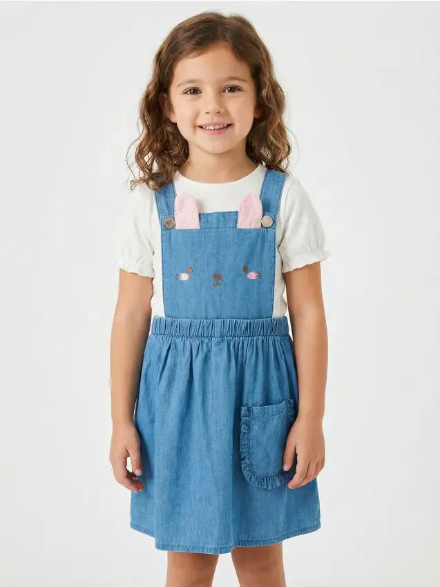 Completo abito e maglietta - blu