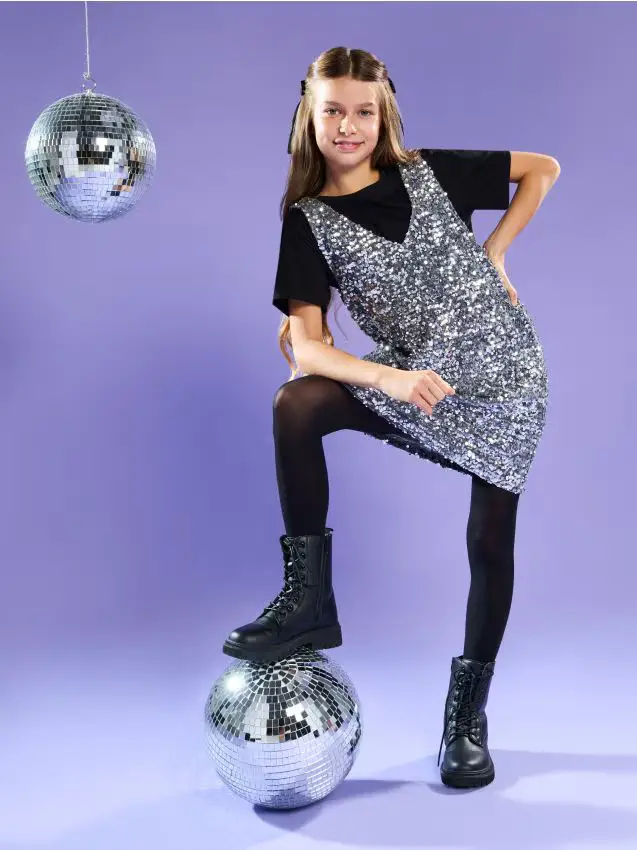 Completo abito e maglietta - multicolor