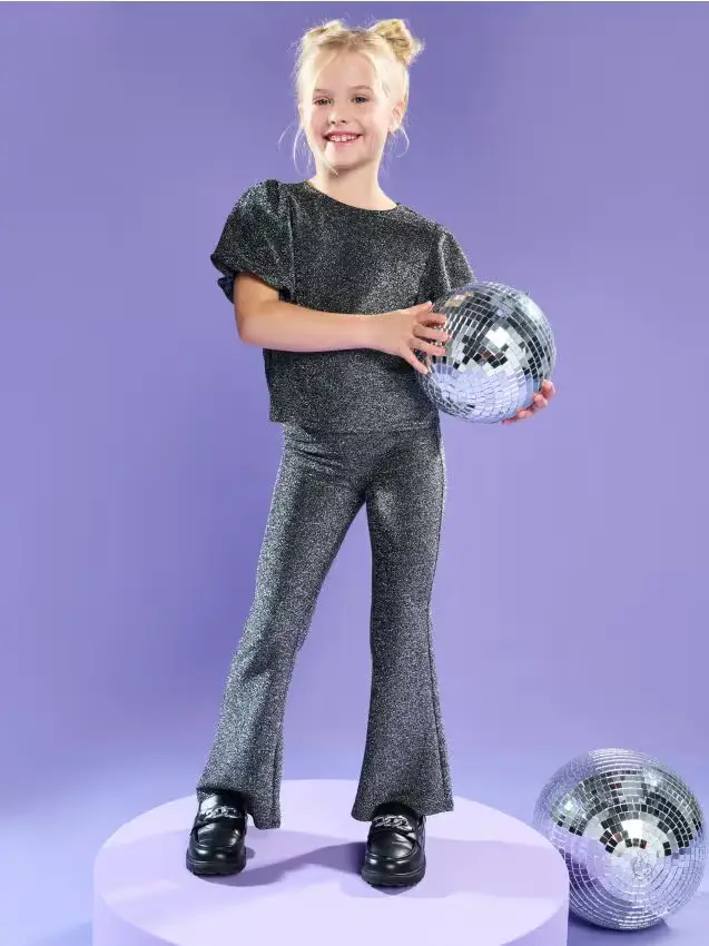 Completo blusa e pantaloni - argento