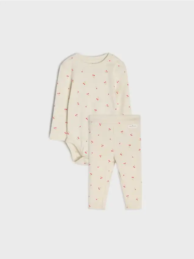 Completo body e pantaloni - nude