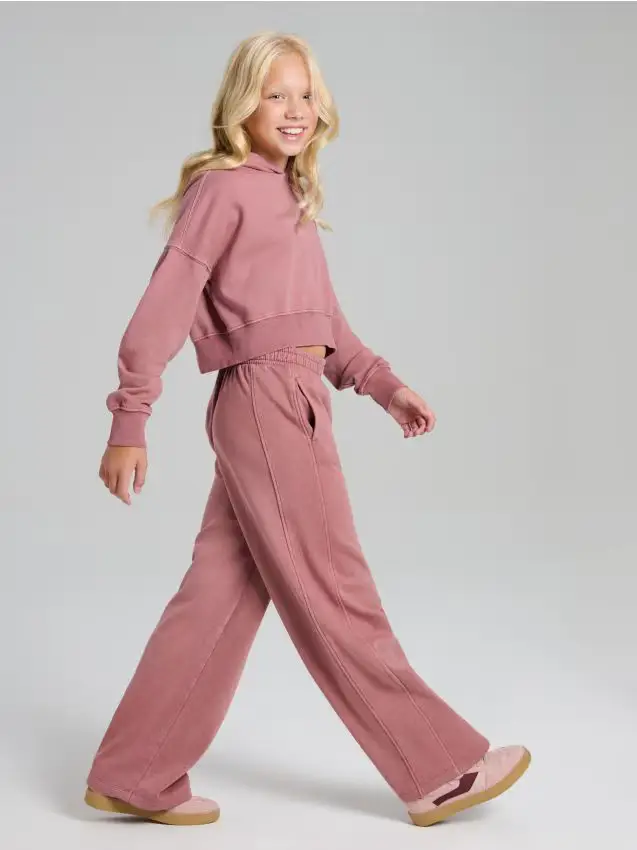 Completo felpa e pantaloni - rosa cipria