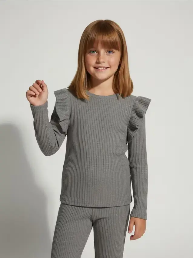 Completo in viscosa - grigio scuro