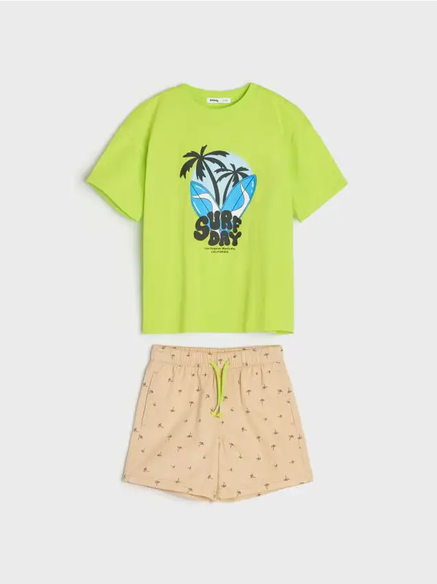 Completo t-shirt e pantaloncini - multicolor