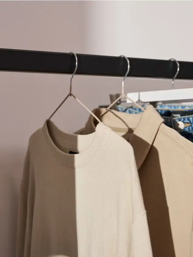 Confezione da 10 grucce - beige