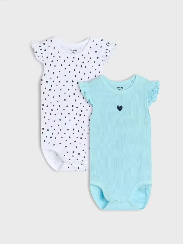 Confezione da 2 body - blu pallido