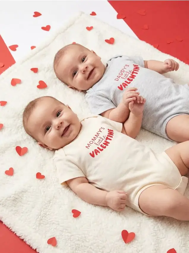 Confezione da 2 body in cotone - panna