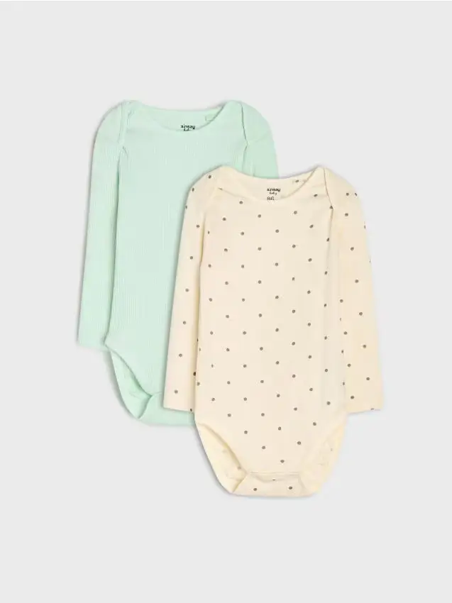 Confezione da 2 body - panna