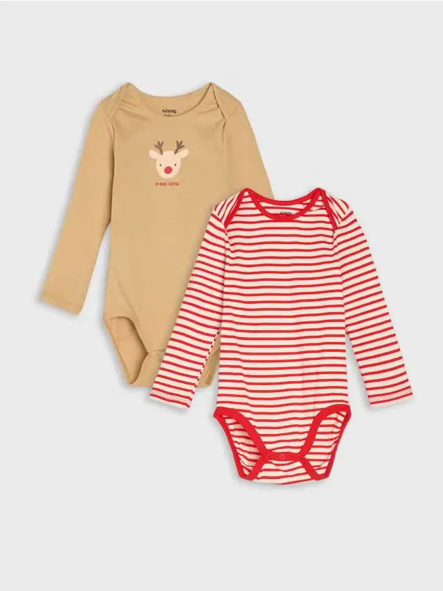 Confezione da 2 body - panna