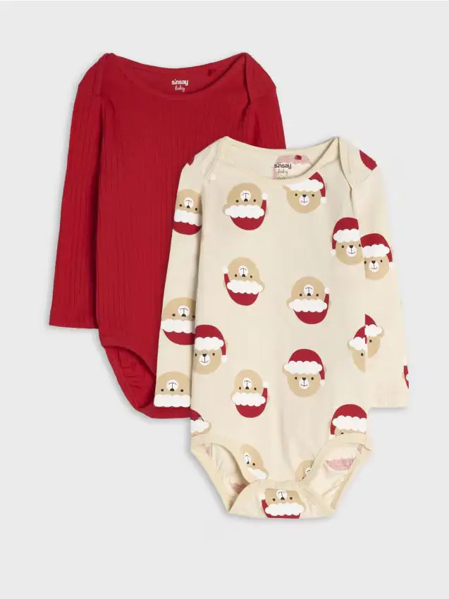 Confezione da 2 body - panna