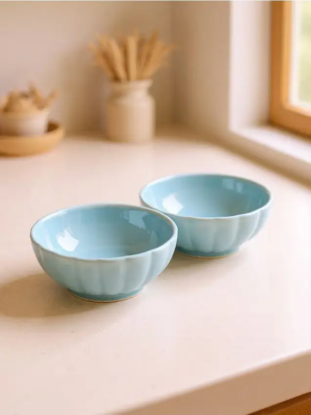 Confezione da 2 ciotole - blu pallido