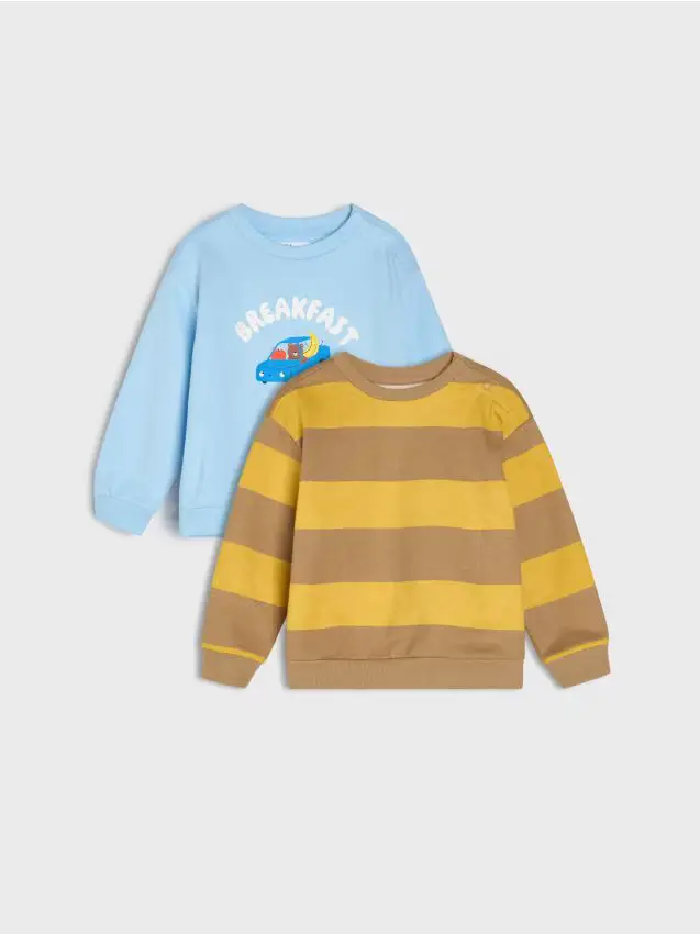 Confezione da 2 felpe - blu pallido