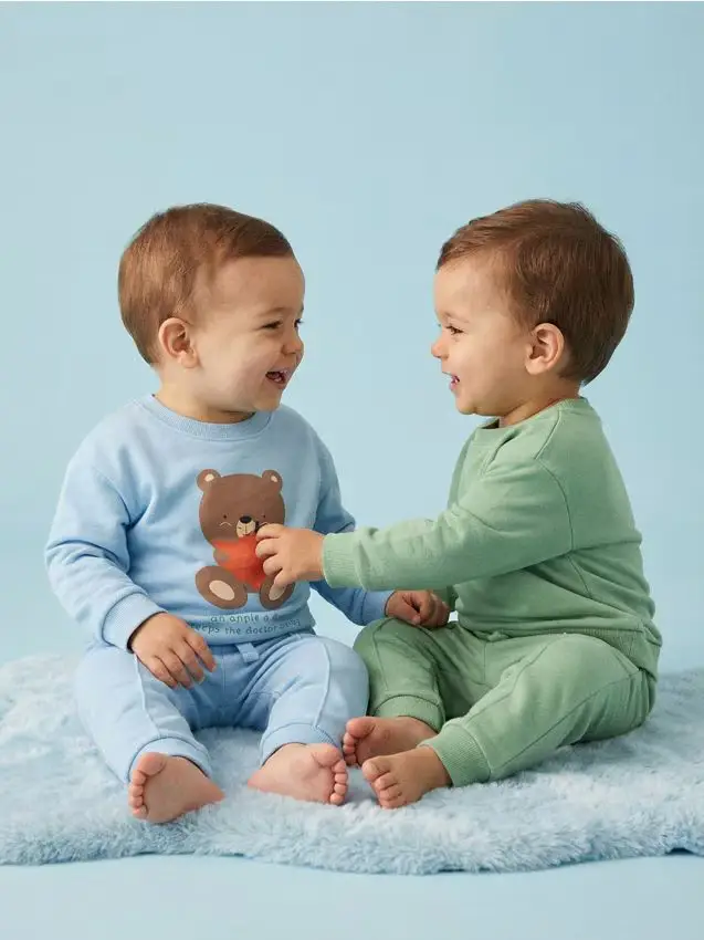 Confezione da 2 felpe - blu pallido