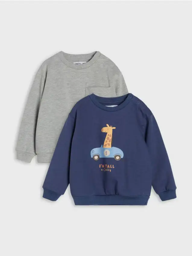 Confezione da 2 felpe - grigio chiaro