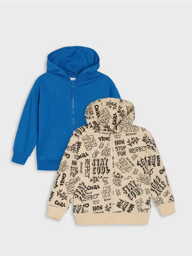 Confezione da 2 felpe - indaco