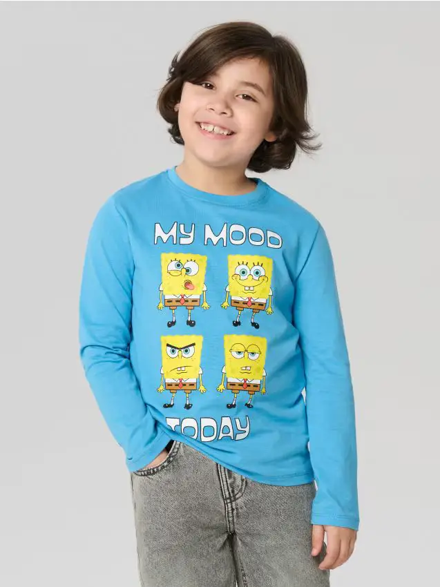 Confezione da 2 magliette a maniche lunghe SpongeBob - multicolor