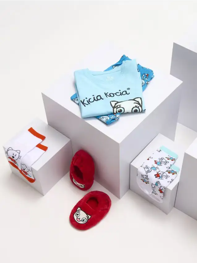 Confezione da 2 paia di calze Kitty Kotty - multicolor