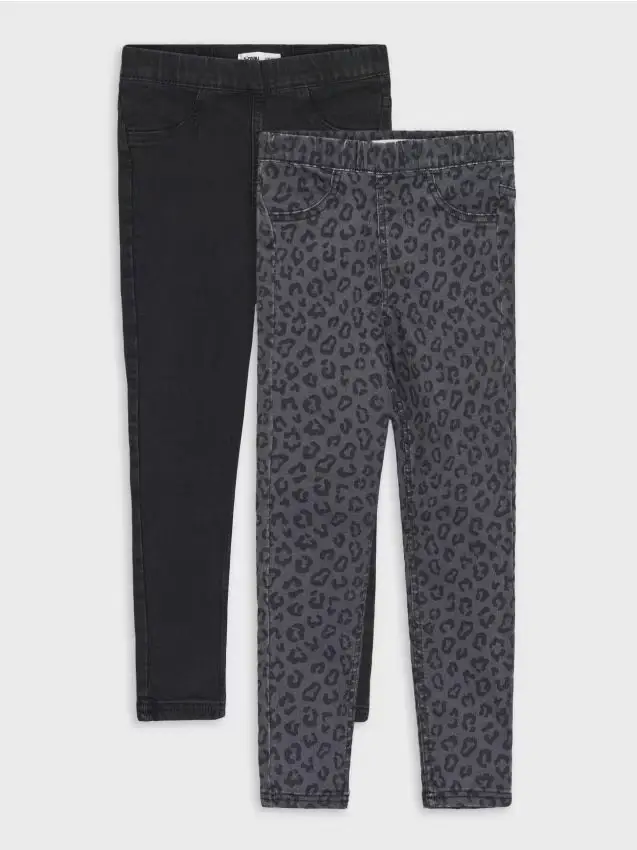 Confezione da 2 paia di jeggings - multicolor