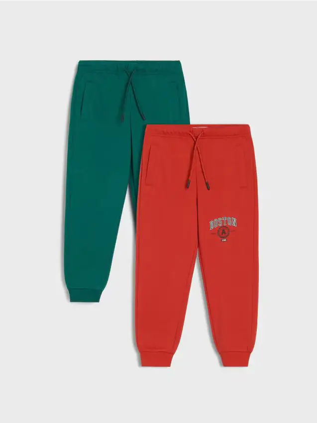 Confezione da 2 paia di jogger - carminio