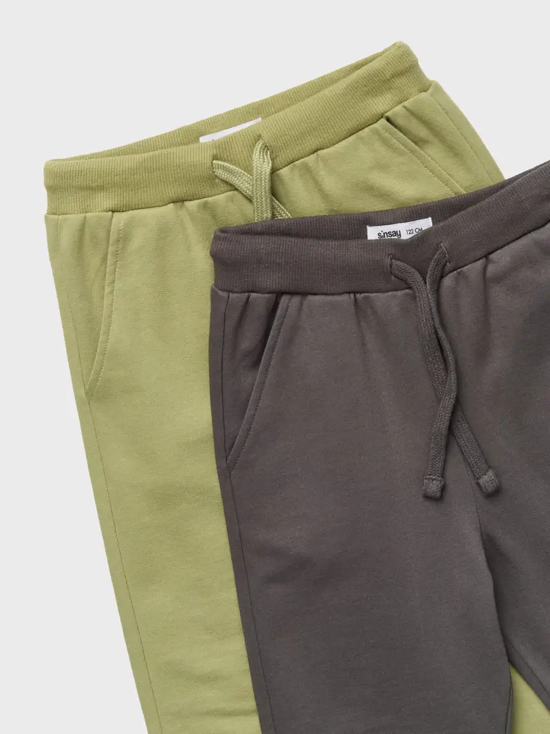 Confezione da 2 paia di jogger - grigio scuro miniatura 3